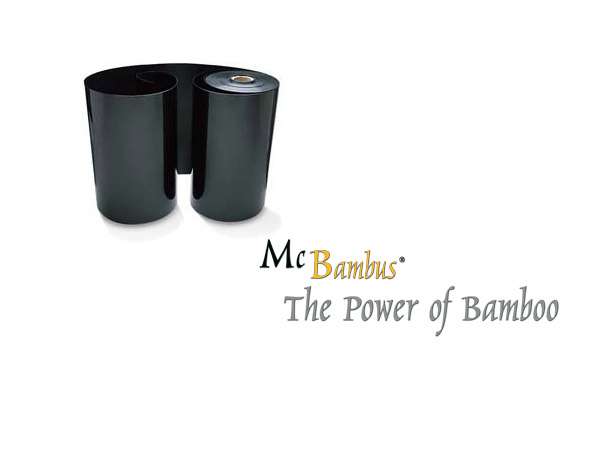 Bambus-Marburg: Rasenkante aus 2 mm starker HDPE Folie - Ort: Marburg